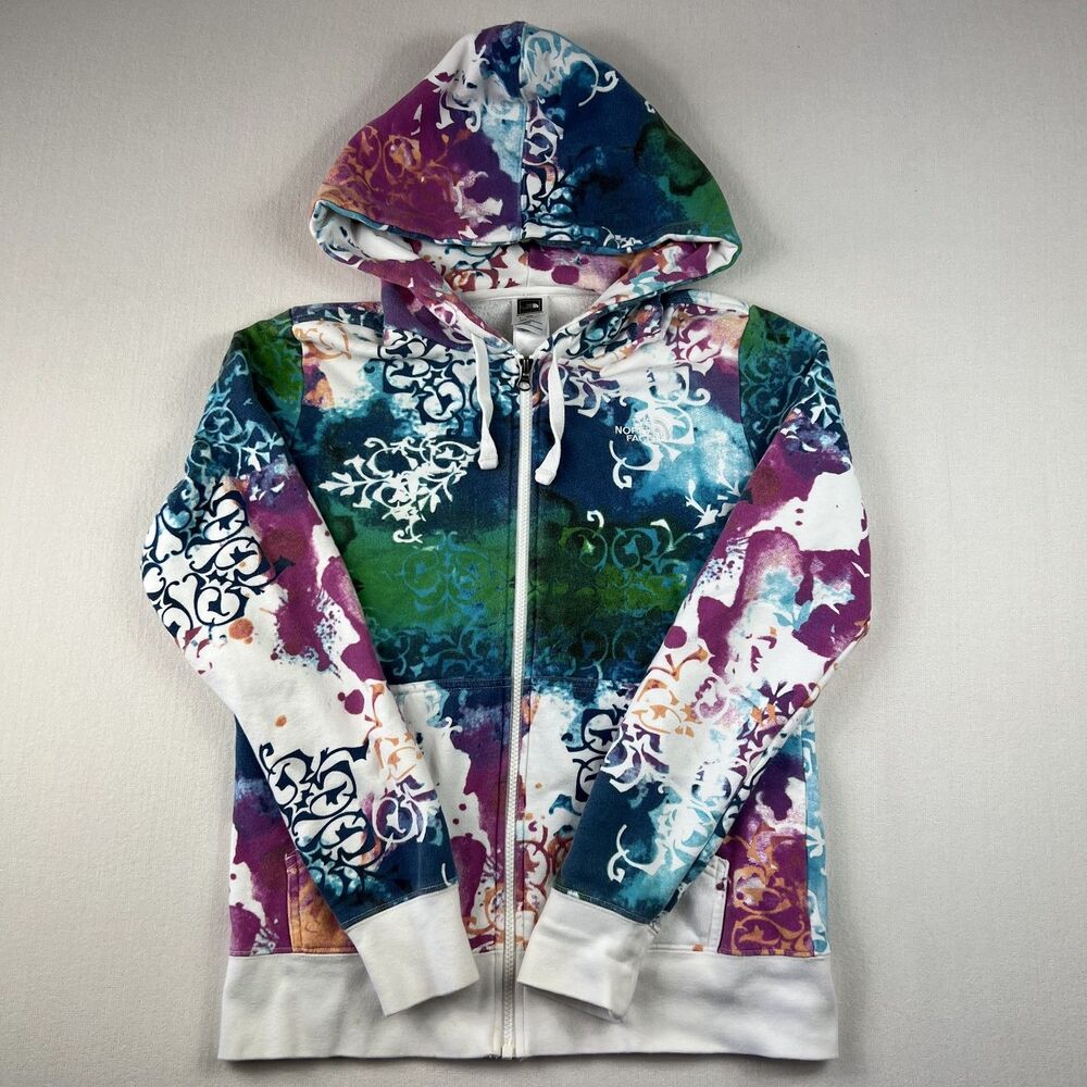 North Face Hoodie Womens Medium Full Zip Fleece Hooded Sweatshirt Jacket